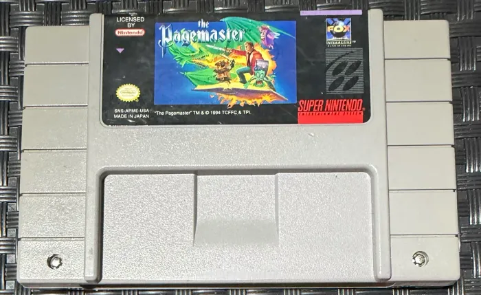 The Pagemaster SNES Original Americano Super Nintendo