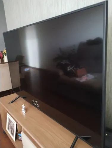 Samsung 65 Smart TV - com LED queimado - funcionamento testado