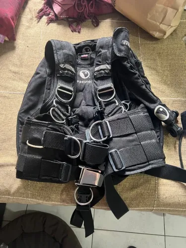 Colete BCD DeepOutdoors + Backplate Inox + Asa 30 lb - Tam. L