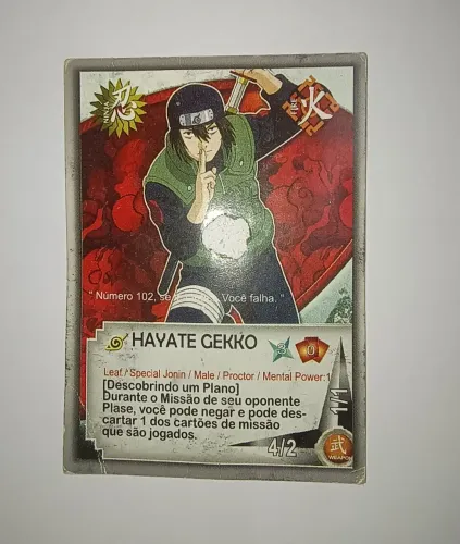 Carta Naruto Hayate Gekko Original