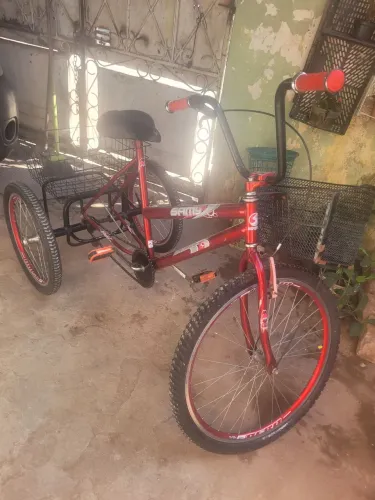 Triciclo Luxo Rebaixado Aro 26 RMA para Adultos com Cesta Freio V-Brake