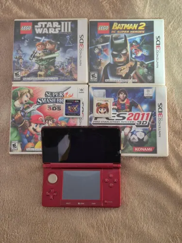3ds old vermelho desbloqueado 