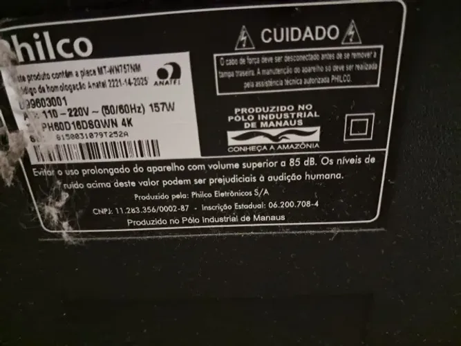 tv 60 polegadas philco
