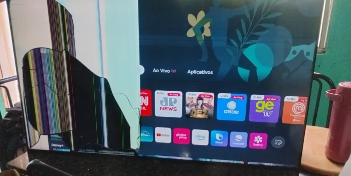 Tv com defeitos no display