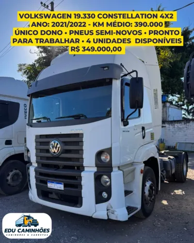 VOLKSWAGEN 19.330 CONSTELLATION 4x2 Ano: 2021/2022