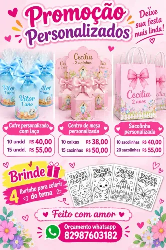 Personalizados , pegue e monte