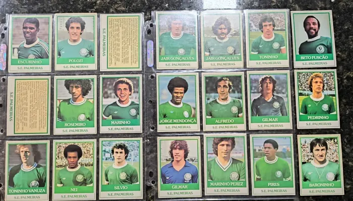 21 Futebol Cards Ping Pong Palmeiras 1979