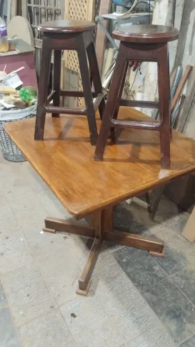 Linda mesa de madeira