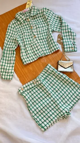 Conjunto tweed 2peçs 