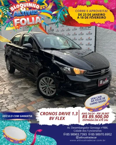 Fiat Cronos Drive 1.3 8V Flex 2024