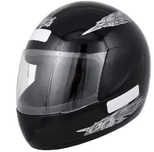 Novo capacete Liberty Four Matte Black de design médio fechado