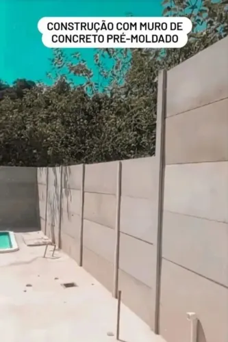 Muro pré moldado