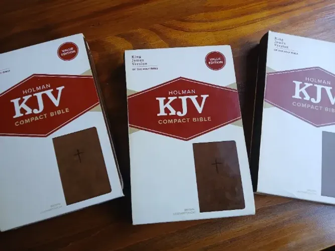 Kit 3 Bíblias Holman KJV (Inglês) Compact Bible Value Edition