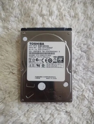 HD Toshiba 500GB - Compatível com Notebook, PS3, PS4, Xbox, All in One