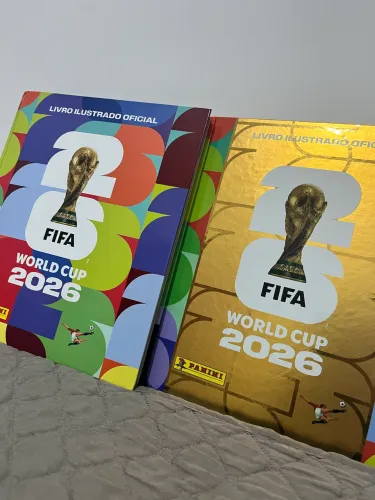 ÁLBUM CAPA DURA OURO E NORMAL DA COPA DO MUNDO 2026 - Completo e Colado