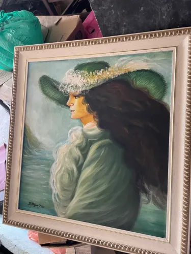 Quadro mulher vintage 