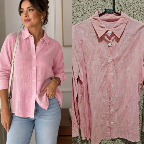 Camisa Rosa M