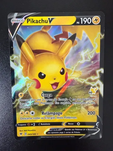 Carta Pokémon Pikachu V (60/60)