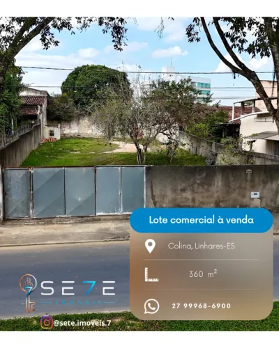 Lote comercial à venda Colina - Linhares