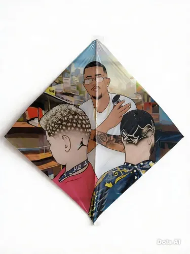 Papagaio 33x33 desenhado