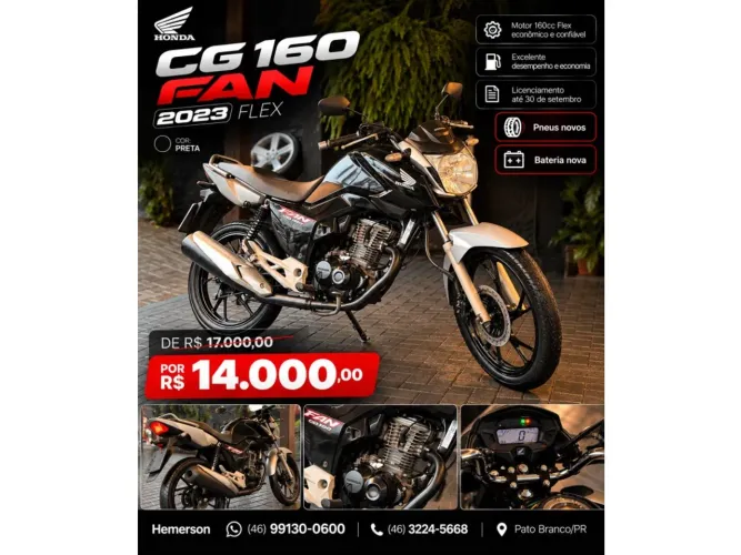 Honda Cg 160 fan 2023