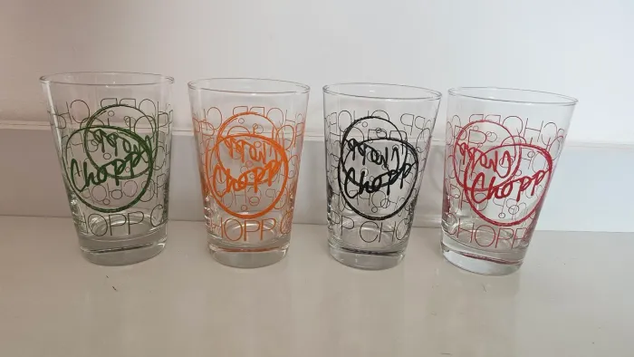 Trio de copos de chopp