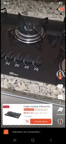 Vendo fogão cooktop 