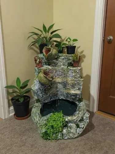 Fonte, cascata de água 60cm, decoração para sua casa!