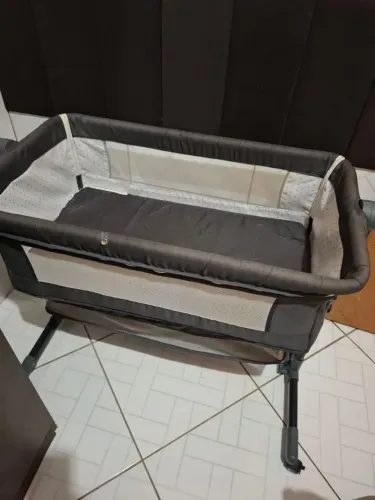 Berço Bebê Portátil Moisés Com Mosquiteiro E Modo Balanço