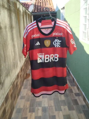 Camisa Flamengo 2023 Gabi 10 GG - Versão Jogador - Patches Libertadores