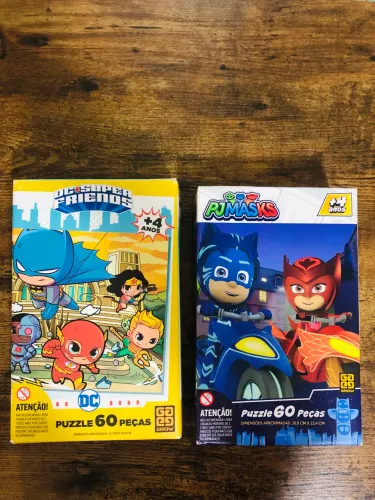 Kit com 2 Quebra Cabeça de 60 peças