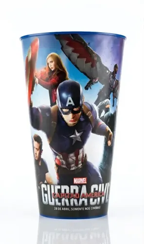 Copo Capitão América Guerra Civil (Team Cap) - Cinemark 