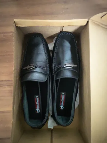 Sapato de couro novo preto n 40