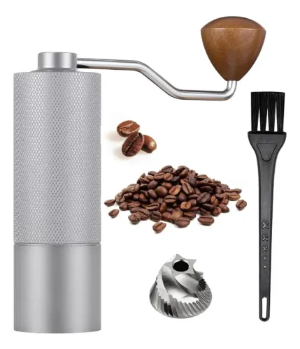 Moedor de Café Manual com Mós de 38mm Todo em Alumínio - NOVO