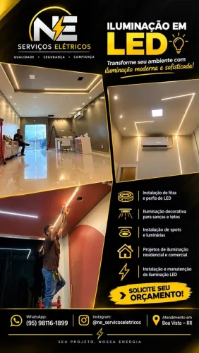 Instalação de LED em Boa Vista | Iluminação Moderna e Sofisticada