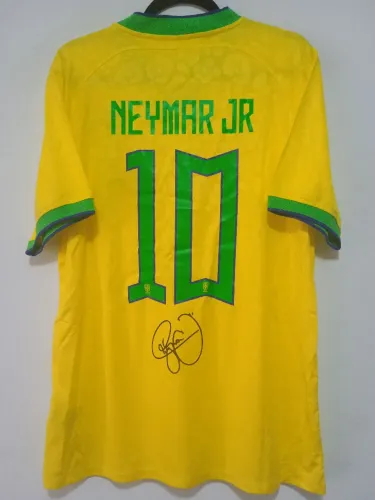 Camisa Brasil Copa Mundo 2022 #10 Neymar Autografada Certificada