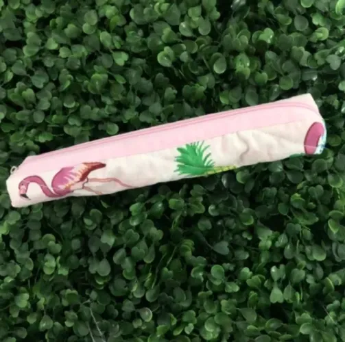 estojo escolar flamingo