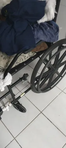 Cadeira de rodas e banhos