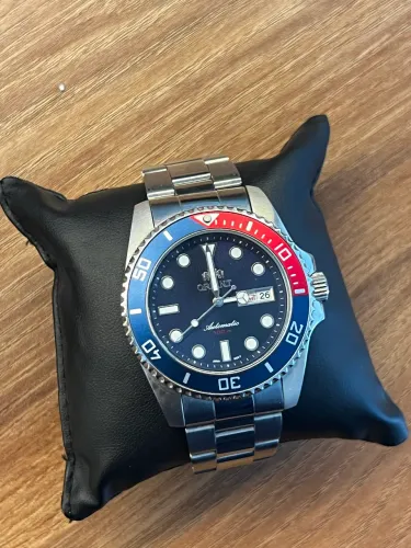 Relógio Orient Automatico Pepsi F49ss026nh
