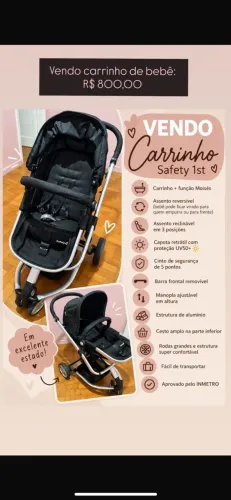 Carrinho safety 1st Moisés