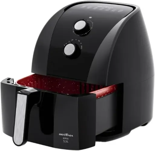 Fritadeira Air Fryer Britânia 5,5L 1500W BFR50 Redstone 127V NOVO