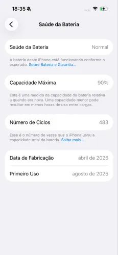 ? IPHONE 16 - 128GB - IMPECÁVEL