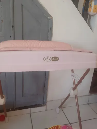 Trocador com banheira carrinho de bb