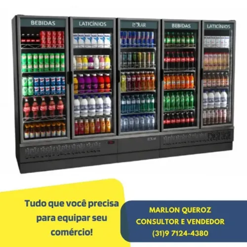 Geladeira Expositora 5 Portas Polar 220V Nova