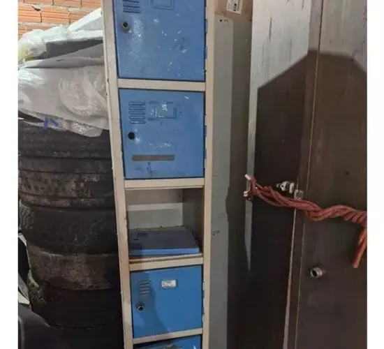 Armário Locker Aço 6 Portas Guarda-volumes Para Restaurar
