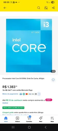 I3 12100t com video integrado lga 1700