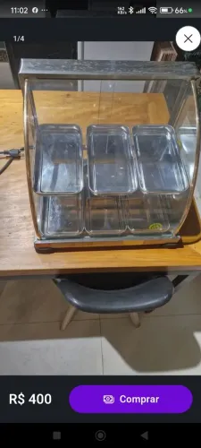 Estufa elétrica ouro 6 bandeijas