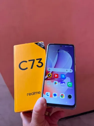 Realme C73 top 128GB completo na garantia 