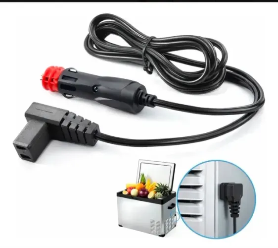 Cabo 12V 24V Plug Alimentação para Geladeira Portátil de Carro