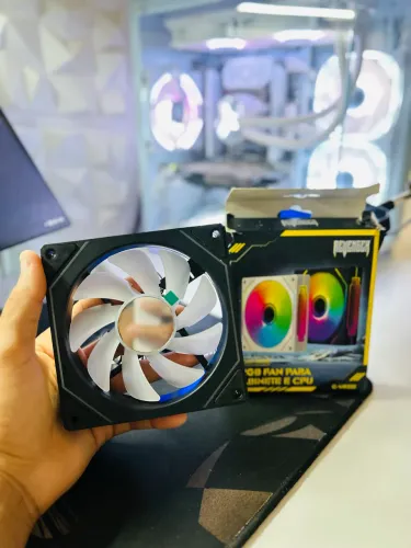 ARGB Fan Novo para Gabinete + CPU | Nunca Usado